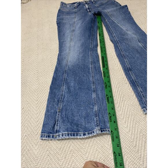 Edgely Flare High Rise Flare size 16 Regular Jeans inseam Boho Hippie Western - Picture 5 of 9
